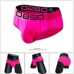 2 Pack Men's Comfortable Breathable Sports Solid Color Briefs