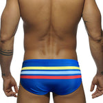 Men's Moisture-Wicking Sexy Striped Color Swim Briefs
