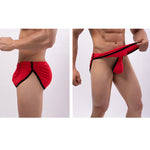 3 Pack Men's Breathable Mesh Full Coverage Trendy Design Soft Boxers