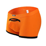 2 Pack Men's Premium Soft Cotton Breathable Pouch Solid Color Supportive Trunks