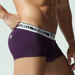 2 Pack Men's Ultra-Soft Breathable Cotton Supportive Fit Sporty Cut Comfy Trunks