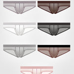3 Pack Men's Seamless Comfort Second-Skin Feel Fabric Briefs