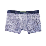 3 Pack Men's Leopard Print Seamless Hem & Comfortable Trunks