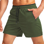 Men's Zipper Pockets & Quick-Dry Movement-Friendly Activewear Shorts
