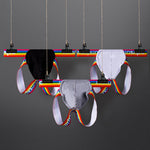 3-pack Men's Rainbow Cotton Thong