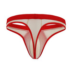 3 Pack Men's Ice Silk Sexy Lightweight Quick-Dry Breathable Thongs