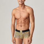 2 Pack Men's Bold Prints Comfy Waistband Stretch Fit Soft Trunks