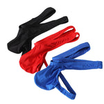 3 Pack Men's Large Enhancing Pouch & Solid Color Low-Rise Thongs