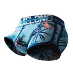 3 Pack Men's Breathable Cotton Mid-Rise with Stylish Print Skin-Friendly Trunks