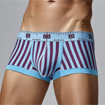 3 Pack Men's Snug Fit Trendy Striped Design Sporty Cut Cooling Airflow Trunks