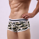2 Pack Men's Ultra-Soft Bold Prints Sporty Cut Anti-Chafing Snug Fit Trunks