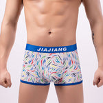 2 Pack Men's Colorful Printed Polyester Comfortable Breathable Trunks