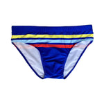 Men's 4-Way Stretch Perfect Fit Colorful Striped Swim Briefs