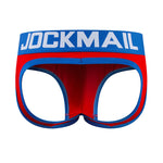 2 Pack Men's Breathable Cotton Skin-Friendly Sexy Low-Rise & Revealing Jockstraps