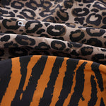 3 Pack Men's Leopard Print Ice Silk Loose-Fit Casual Boxer Briefs