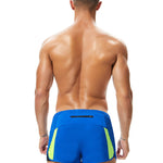 Men's Casual Athletic Shorts with Zipper Pockets and Lining