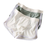 4 Pack Men's Mid-Rise Solid Color Stretch Fit Breathable Trunks