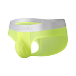 3 Pack Men's Ultra-Thin Ice Silk Briefs with Separation Pouch and Breathable Cooling Comfort