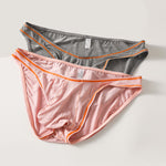 3 Pack Men's Ultra-Soft Stretch Fabric Ice Silk Briefs