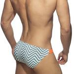 Men’s Zig Zag Swim Bikini with Removable Pad