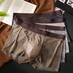 3 Pack Men’s Star Print Tie Dye Antibacterial Ice Silk Breathable Trunks