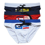Men’s Comfy Bikinis Letter Printed Swimsuit