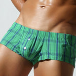 2 Pack Men's Soft Cotton Day-Long Comfort Shape-Retaining Fabric Boxers Shorts