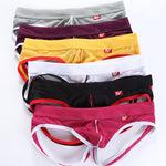 4 Pack Men's Low Waist Sexy Breathable Butt Lifting Stylish Comfortable Jockstrap