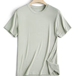 Modal Summer Short Sleeve T-Shirt Men Crew Neck Solid Color Casual Underwear Mens Clothing