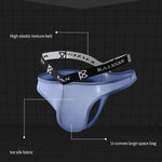 3 Pack Men's Sexy Ice Silk Mesh Breathable Erotic Thong & Strings