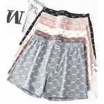 3 Pack Men's Breathable Cotton Stylish Prints Comfortable Home Shorts