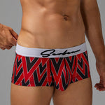 2 Pack Men's Fade-Resistant Printed Skin-Friendly Cooling Airflow Trunks