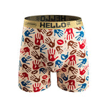 5 Pack Men's Trendy Prints Mid-Rise Skin-Friendly Cooling Airflow Boxer Briefs