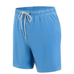 Men's Solid Quick-Dry Built-in Breathable Mesh Liner Travel-Friendly Sporty Board Shorts
