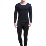 Fleece Lined Men's Thermal Underwear With Support Pouch