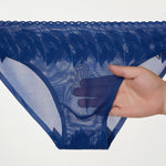 4 Pack Men's 3D Pouch & Seamless Lace Accent Comfort Briefs