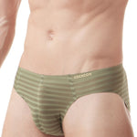 3 Pack Men's Mesh Nylon Breathable Solid Color Bikini