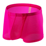 Men's Big Pouch U-convex Breathable Mesh Trunks