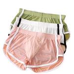 3 Pack Men's Ice Silk Ultra-Thin Mesh Sports Comfort Activewear Shorts