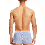 2 Pack Men’s Classic Striped Trunks with Button Fly