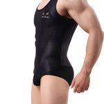 Men's Mesh Breathable Running & Gym Design Singlet Bodysuit