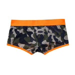 2 Pack Men's Camouflage Print Mesh Supportive Fit Touch-Free Soft-Touch Trunks