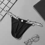 2 Pack Men's Suspenders Design U-Pouch & Low-Rise Thongs