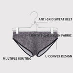 3 Pack Men's Nylon Sexy Low-Rise High-Elastic Briefs