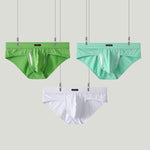 3 Pack Men's Seamless Comfort Sporty Cut Stretch Fit Briefs