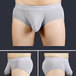 FreeLonger Men's Comfy Separate Support Pouch Briefs