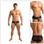 2 Pack Men's Ice Silk Supportive Fit Mesh Briefs