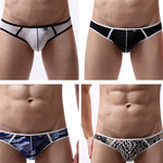 3-pack Men's Nylon Low-rise U-shaped Briefs