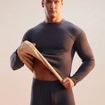 Men's Loungewear-Style Warm-Touch Tag-Free Smooth Soft-Touch Thermal Sets