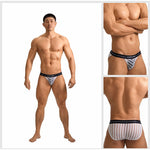 2 Pack Men's Sheer Mesh Low-Rise Breathable Briefs